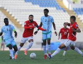 جانب من مباراة مصر وجيبوتي في تصفيات كأس العالم 2026