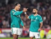 فان دايك مع محمد صلاح