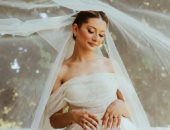 طرحة زفاف دون تطريز 