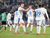 احتفال الهلال السعودى بالفوز على فريق النجمة