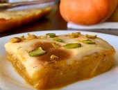 طريقة عمل قرع العسل بالبشاميل الحلو