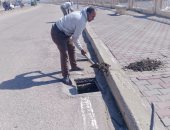 صيانة وتطوير صفايات الأمطار ببلطيم