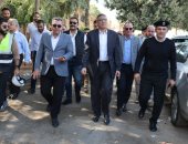 محافظ الجيزة يتفقد المسارات البديلة لمواقع أعمال مترو الهرم
