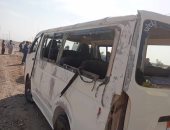 إصابة 5 أشخاص إثر انقلاب ميكروباص بطريق الإسكندرية الصحراوى