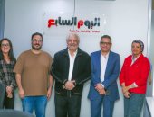 خالد زكي خلال زيارته لليوم السابع 