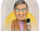 ذكرى رحيل مفيد فوزى فى كاريكاتير اليوم السابع