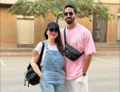 مى عز الدين وزوجها أحمد تيمور