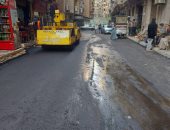 رصف الطرق في حي منتزه ثان