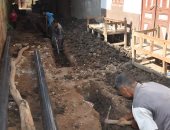 استمرار العمل بمشروعات الصرف الصحى في قرى المساوية والعضايمة والنمسا