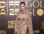 هند صبرى خلال حفل الجولد جلوب