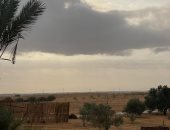 أمطار على العريش وغيوم كثيفة تغطي سماء الشيخ زويد ورفح