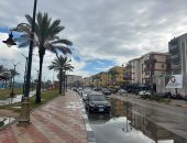 الشتا وصل.. أمطار غزيرة على جميع أنحاء محافظة بورسعيد.. فيديو وصور