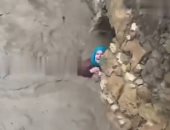 حصار الفيضانات لسيدة مسنة فى المغرب