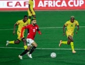 محمد صلاح في مباراة مصر وزيمبابوي