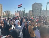 تجمع اهالي بورسعيد في الميدان