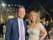 الإعلامية لميس الحديدى وزوجها السابق عمرو أديب