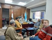 اجتماع وكيل وزارة التموين بالاسكندرية مع رمضان الفخراني نقيب الفلاحين