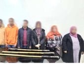 المتهمون عقب إلقاء القبض عليهم