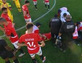 لحظة اصابة محمد حمدى مع المنتخب