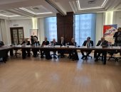 جانب من ندوة خدمات النقل الدولي واللوجستيات التي نظمتها الغرفة التجارية بالإسكندرية