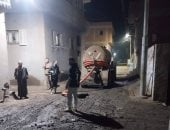 انفجار خط الطرد بزاوية الناعورة