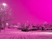 السماء وردية فى برمنجهام