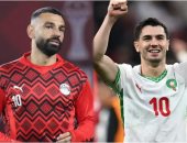 إبراهيم دياز ومحمد صلاح ثنائي منتخب المغرب ومصر
