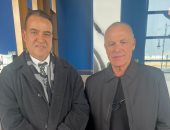 هاني أبو ريدة والزميل محمد سعد