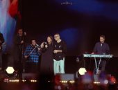 عمرو دياب وابنته جنا