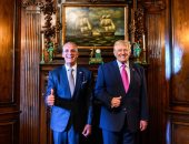 ترامب مع نصرى عصفورة رئيس هندوراس