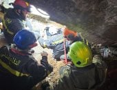 انهيار مبنى فى طرابلس - لبنان