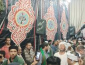 جانب من احتفالات الليلة الختامية لمولد السيدة حورية