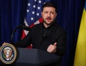 الرئيس الأوكراني ، فولوديمير زيلينسكي