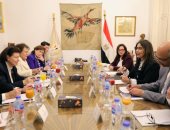 اجتماع وزيرة الثقافة مع رئيس اتحاد إذاعات وتلفزيونات دول منظمة التعاون الإسلامي