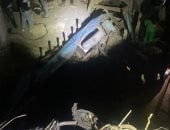 سقوط ميكروباص فى حفرة عميقة بالزاوية الحمراء