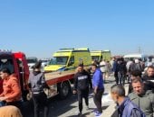 إصابة سيدة ووفاة طفل في حادث تصادم نصف نقل بالمنصورة   - ارشيفية