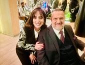 أمل إميل مع الفنان خالد الصاوي 