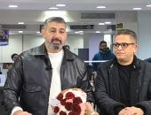 ياسر جلال بصحبة رئيس التحرير الكاتب الصحفي عبد الفتاح عبد المنعم