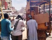 مجلس كوم أمبو بأسوان يواصل حملات رفع الإشغالات 