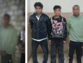 المتهمون بعد ضبطهم