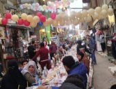 أهالي إسكو وعزبة البكري بشبرا الخيمة ينظمون إفطارا جماعيا