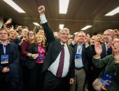 احتفال خوان لابورتا برئاسة برشلونة