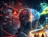 انهيار نماذج الذكاء الاصطناعي - صورة مولدة بـ AI