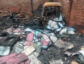 حريق مخزن منشأة ناصر 