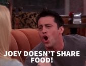 جوي لا يشارك طعامه