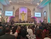 بدء احتفال الكنيسة الإنجيلية بعيد القيامة المجيد بمصر الجديدة بمشاركة رموز الدولة