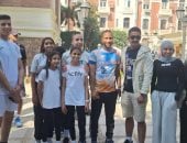  الطلاب فى قصر عائشة فهمي بالزمالك 