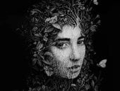 فنان يستوحى من النحت في عصر النهضة رسوماته  المصنوعة من ملايين النقاط