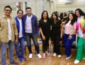 من بروفة  فرقة الموسيقى العربية 