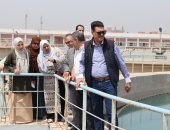رئيس مياه القليوبية يتابع انتظام العمل بمحطة عرب جهينة المغذية 